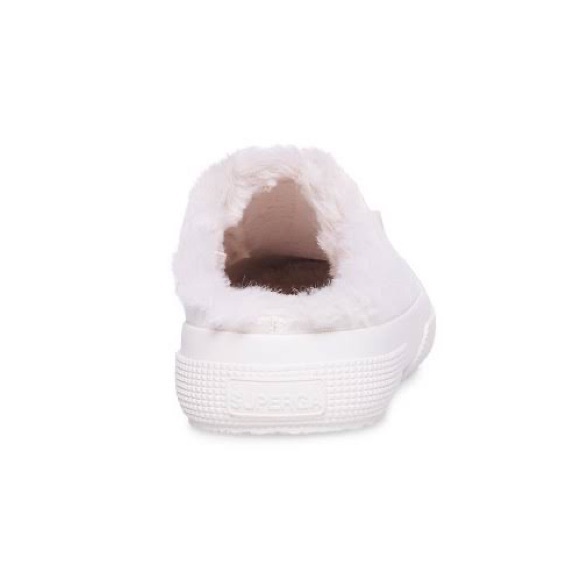 Superga 2402 White Fur Lined Slip-On Sneaker - Picture 3 of 3